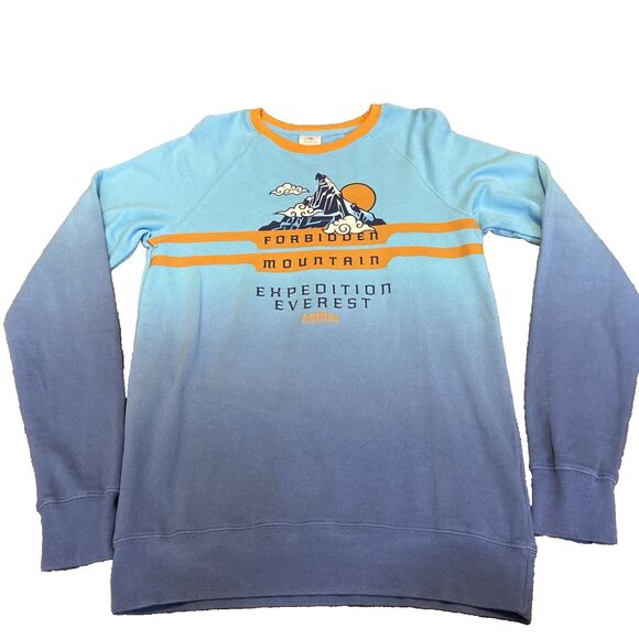 Walt Disney World Sweater Mens Expedition Everest Animal Kingdom Shirt Small - Picture 1 of 9